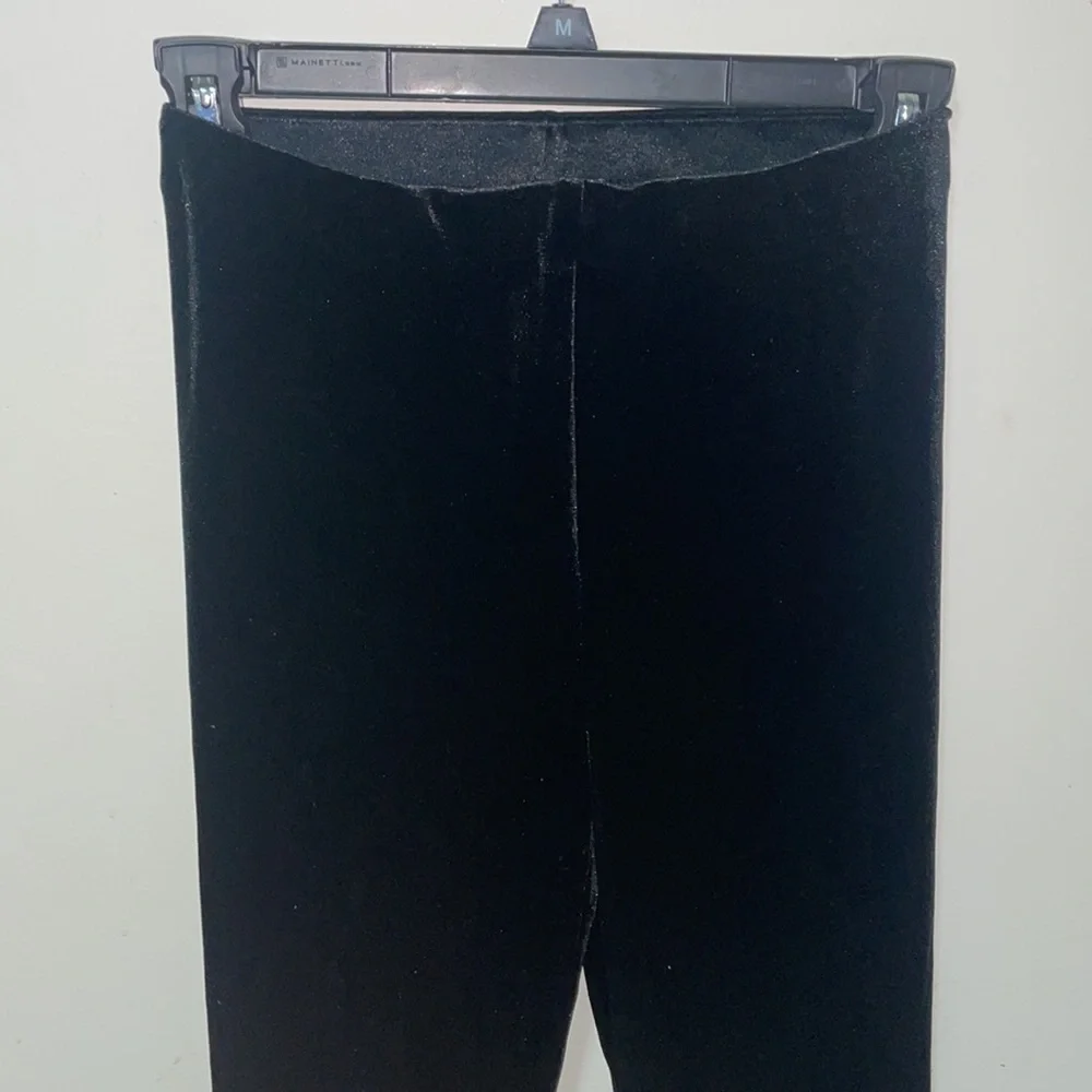 Zara black velvet leggings - Picture 5 of 11